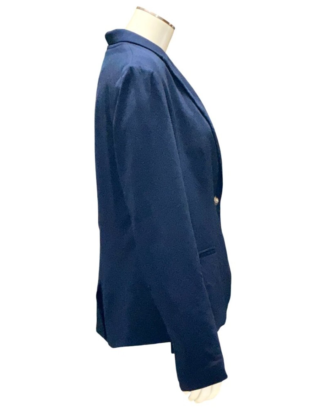 Forever 21 Size Large Navy One Button Blazer Career Office Tailored Polished Set - Picture 4 of 13